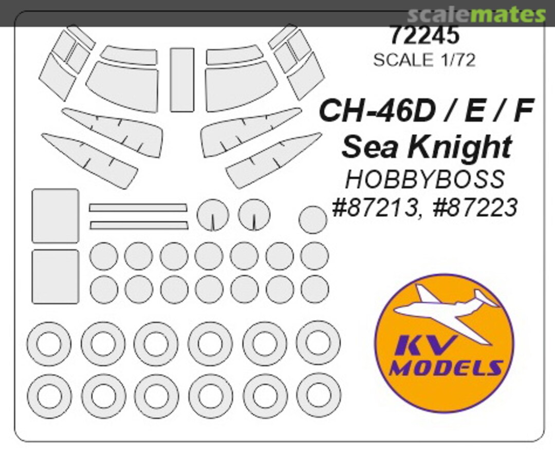 Boxart CH-46 D / E / F Sea Knight 72245 KV Models Boxart CH-46 D / E / F Sea Knight 72245 KV Models
