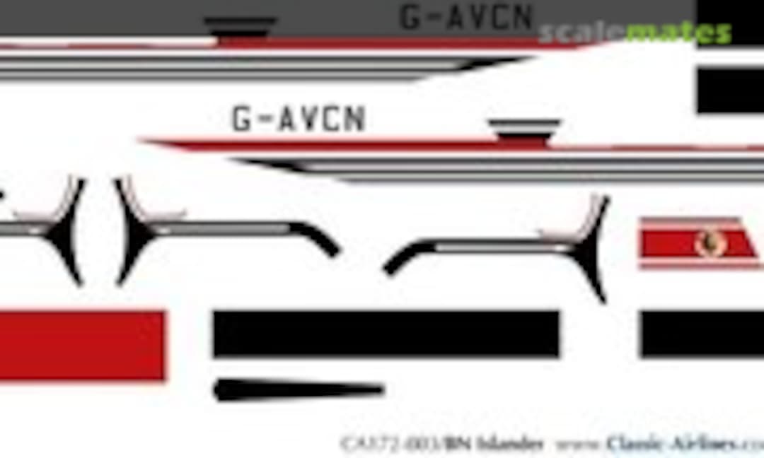 1:72 Glosair G-AVCN BN Islander (Classic Airlines CA172-003) CA172-003