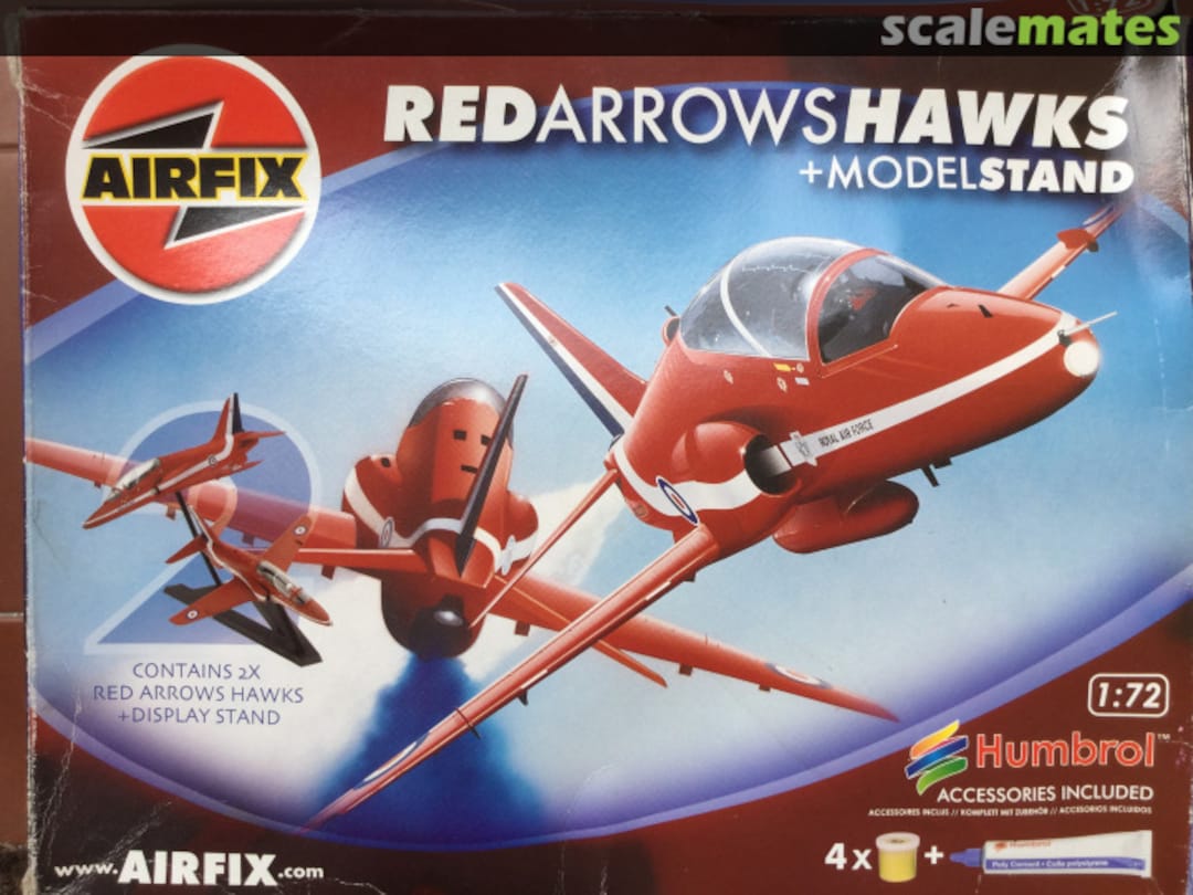 Boxart Red Arrows Hawks + Model Stand 08660 Airfix