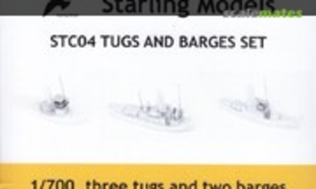 1:700 Tugs and Barges Set (Starling Models STC04)