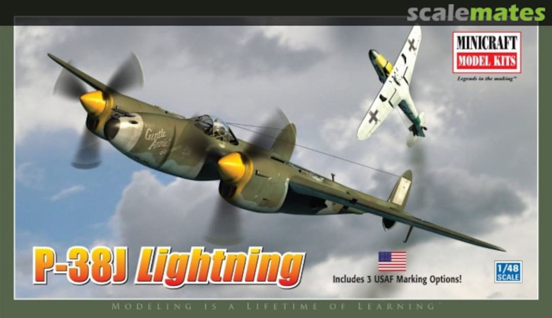 Boxart P-38J LIghtning 11649 Minicraft Model Kits Boxart P-38J LIghtning 11649 Minicraft Model Kits