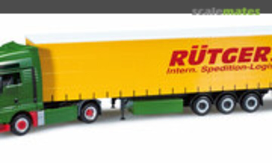 MAN TGX XXL Euro 5 Gardinenplanen-Sattelzug &quot;Rütgers&quot; (Herpa 301701)