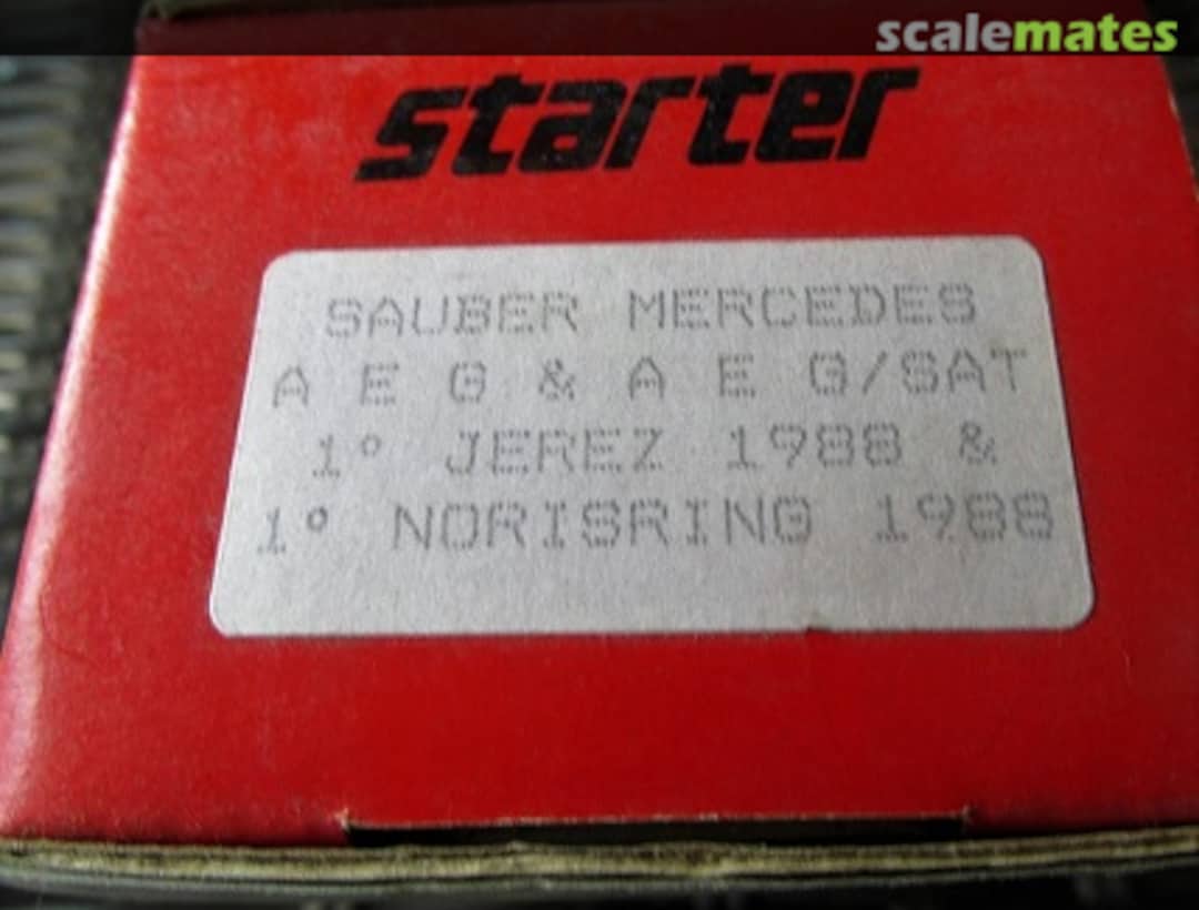 Boxart Sauber-Mercedes C8 "AEG" Starter Boxart Sauber-Mercedes C8 "AEG" Starter