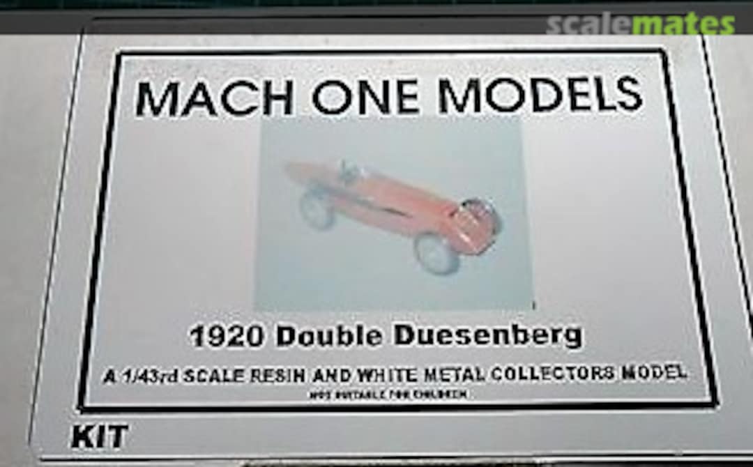 Boxart Double Duesenberg MOM31 Mach one models Boxart Double Duesenberg MOM31 Mach one models