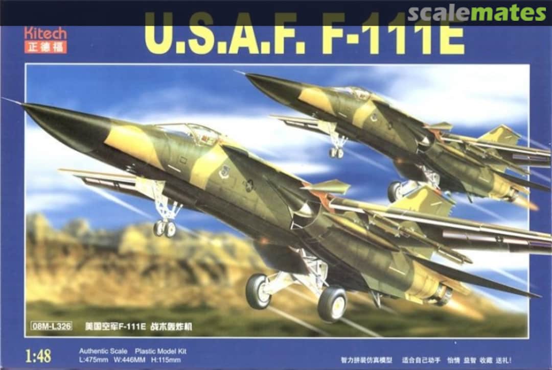 Boxart U.S.A.F. F-111E Bomber 08M-L326 Kitech Boxart U.S.A.F. F-111E Bomber 08M-L326 Kitech