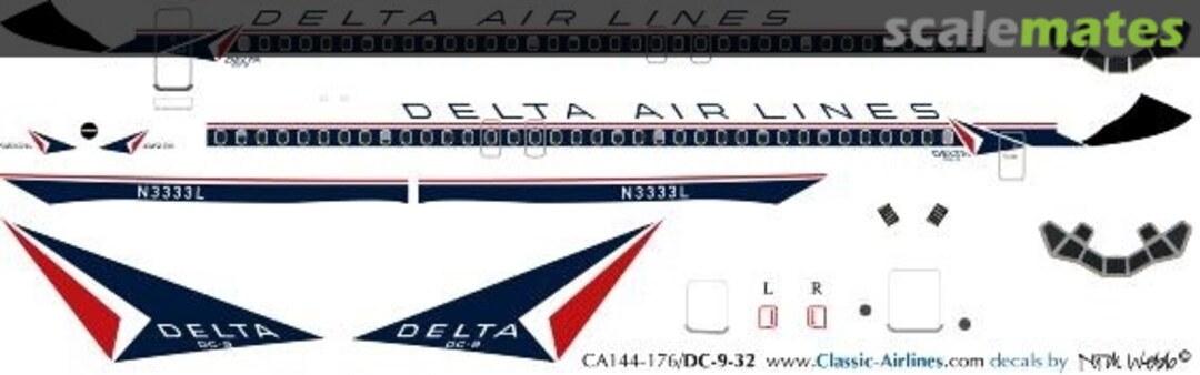 Boxart Delta (reversed widget) DC-9 CA144-176 Classic Airlines Boxart Delta (reversed widget) DC-9 CA144-176 Classic Airlines
