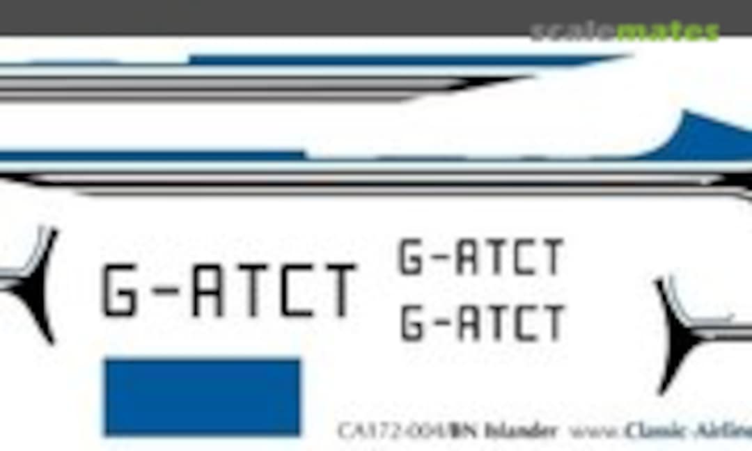 1:72 BN prototype G-ATCT BN Islander (Classic Airlines CA172-004) CA172-004