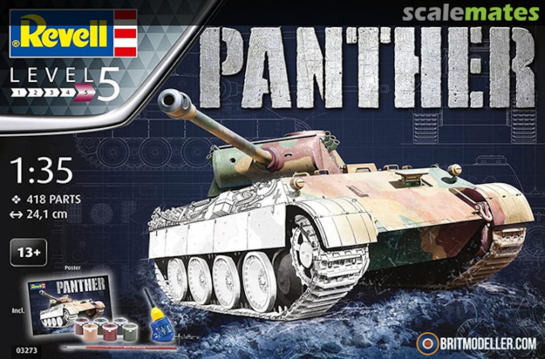 Boxart Panther Ausf. D 03273 Revell Boxart Panther Ausf. D 03273 Revell
