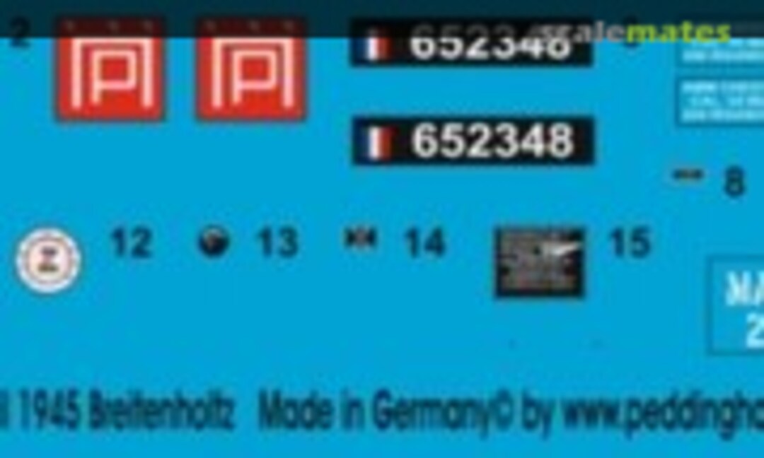 1:16 M3 A1 Halbkette der FFF 5e DB April 1945 Breitenholz (Peddinghaus-Decals EP 1725) EP 1725