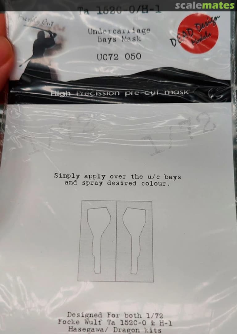 Boxart Ta 152C-0/H-1 Undercarriage Bays Mask UC72050 DEAD Design Models Boxart Ta 152C-0/H-1 Undercarriage Bays Mask UC72050 DEAD Design Models