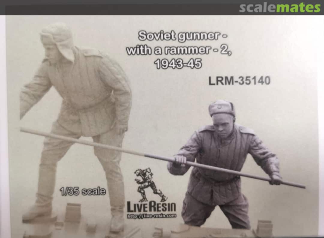 Boxart Soviet gunner - with a rammer - 2, 1943 - 45 LRM-35140 Live Resin Boxart Soviet gunner - with a rammer - 2, 1943 - 45 LRM-35140 Live Resin