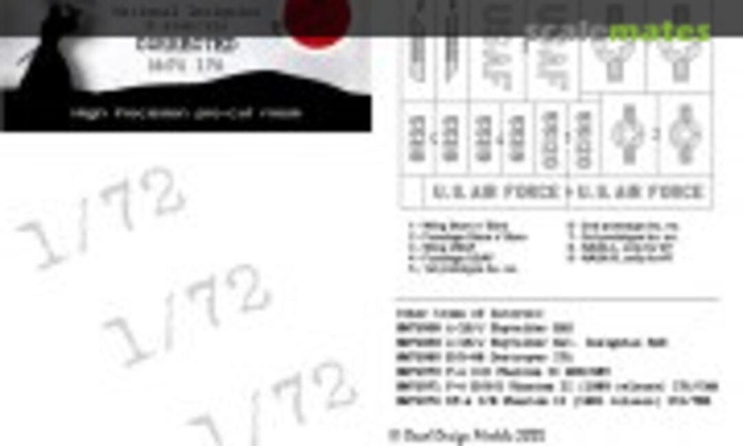 1:72 North American F-107 Ultra Sabre - National Insignia (DEAD Design Models NM72175) NM72175