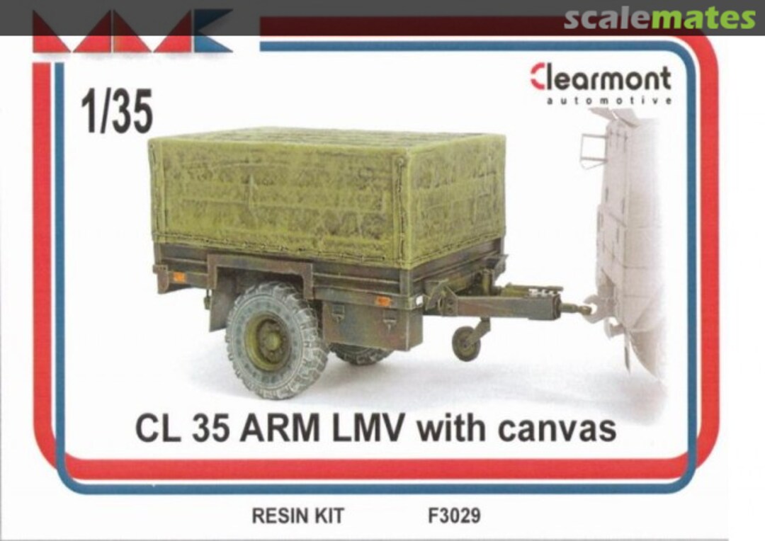 Boxart CL35 ARM LMV with canvas (Clearmont Automotive) F3029 MMK Boxart CL35 ARM LMV with canvas (Clearmont Automotive) F3029 MMK