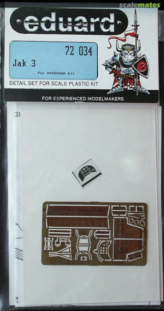 Boxart Yak-3 detail set 72 034 Eduard Boxart Yak-3 detail set 72 034 Eduard