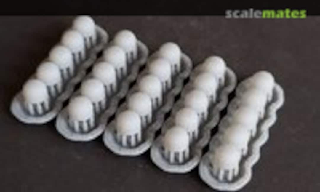 1:700 "Igloos" for Reserve Fleet Mothballed Ships (Model Monkey 700-Igloos-25) 700-Igloos-25