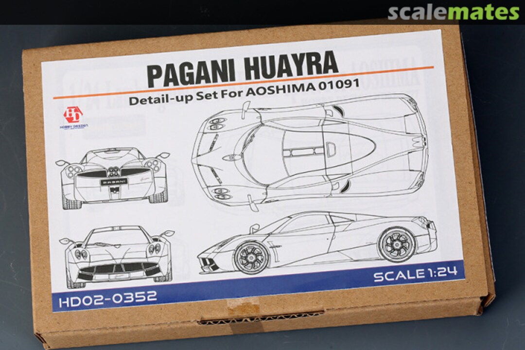 Boxart Pagani Huayra Detail-UP Set HD02-0352 Hobby Design Boxart Pagani Huayra Detail-UP Set HD02-0352 Hobby Design