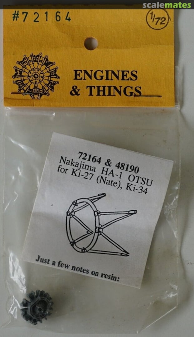 Boxart Nakajima HA-1 OTSU 72164 Engines & Things Boxart Nakajima HA-1 OTSU 72164 Engines & Things