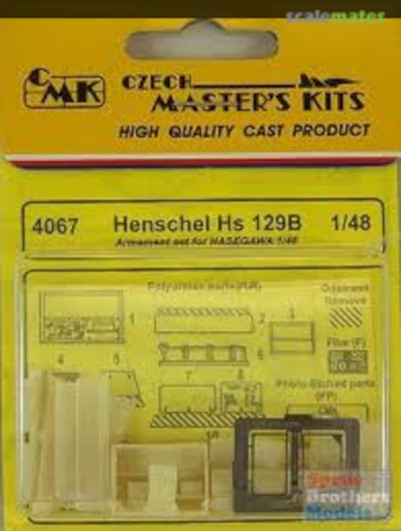 Boxart Henschel Hs 129B Armament Set 4067 CMK Boxart Henschel Hs 129B Armament Set 4067 CMK