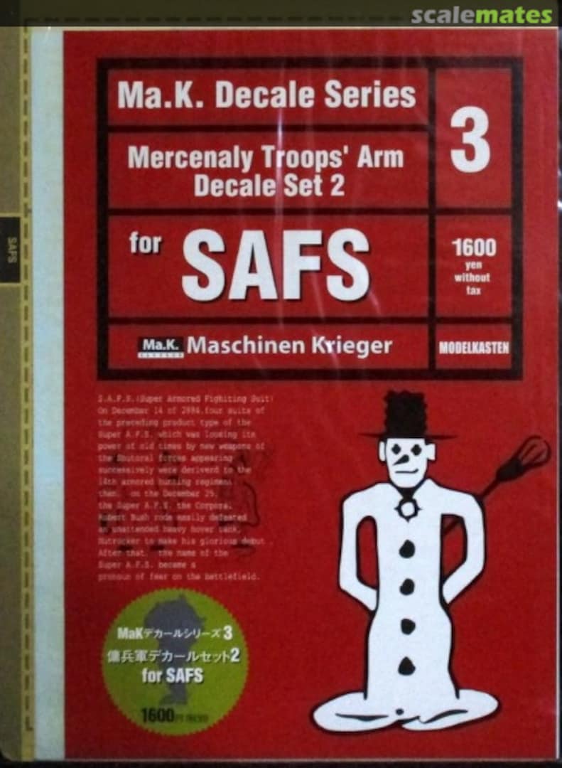 Boxart Mercenaly Troops' Arm Decale Set 2 Series 3 Modelkasten Boxart Mercenaly Troops' Arm Decale Set 2 Series 3 Modelkasten