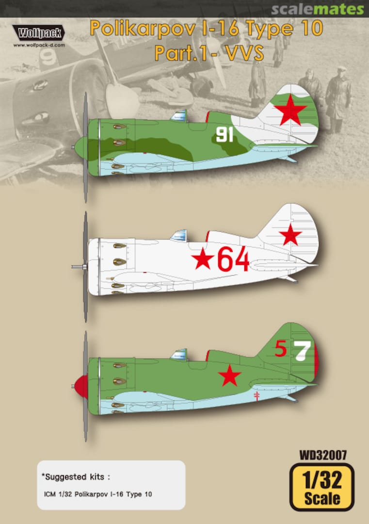 Boxart Polikarpov I-16 Type 10 Part.1 VVS WD32007 Wolfpack Boxart Polikarpov I-16 Type 10 Part.1 VVS WD32007 Wolfpack
