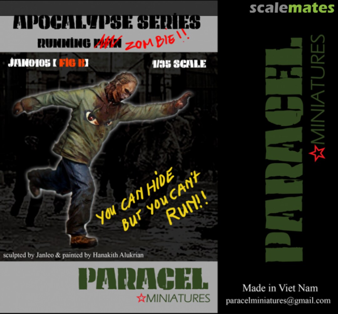 Boxart RUNNING ZOMBIE B JAN0105 Paracel Miniatures Boxart RUNNING ZOMBIE B JAN0105 Paracel Miniatures