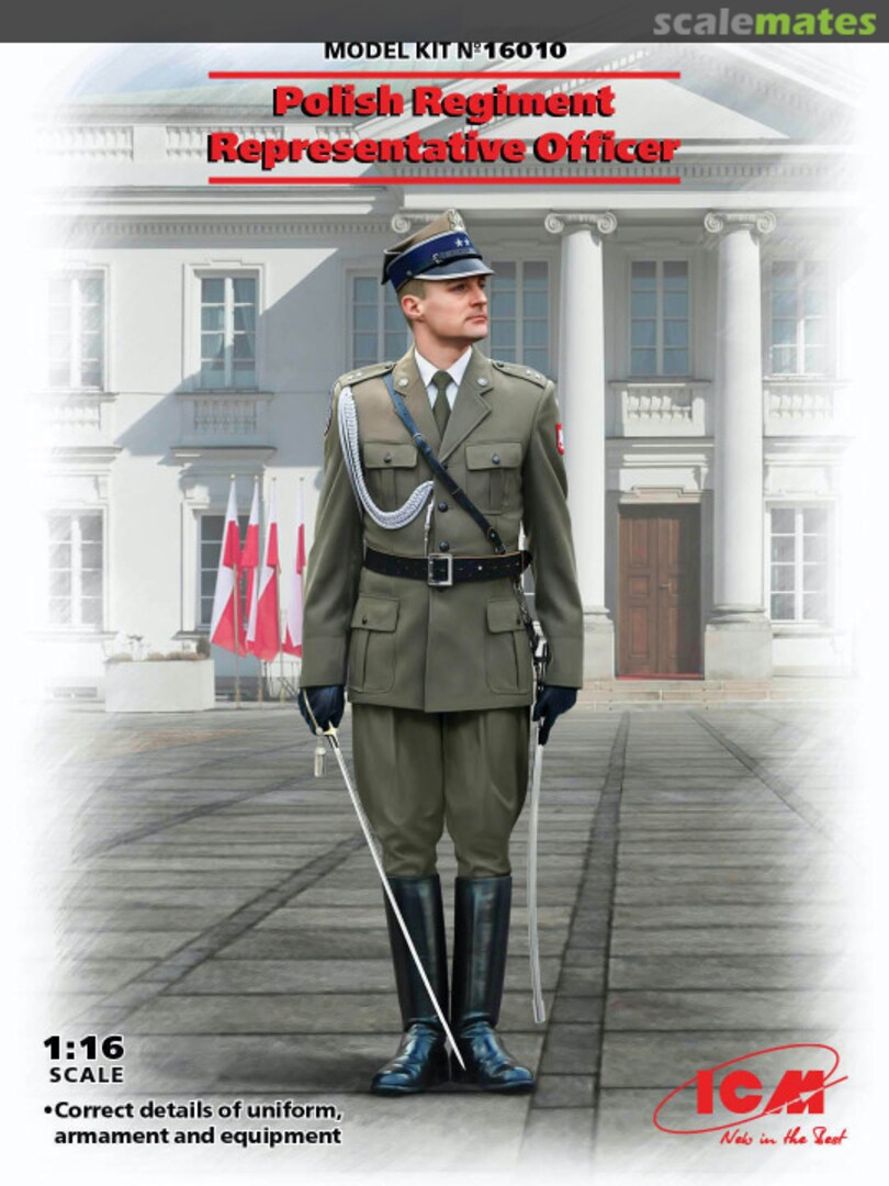 Boxart Polish Regiment Representative Officer 16010 ICM Boxart Polish Regiment Representative Officer 16010 ICM