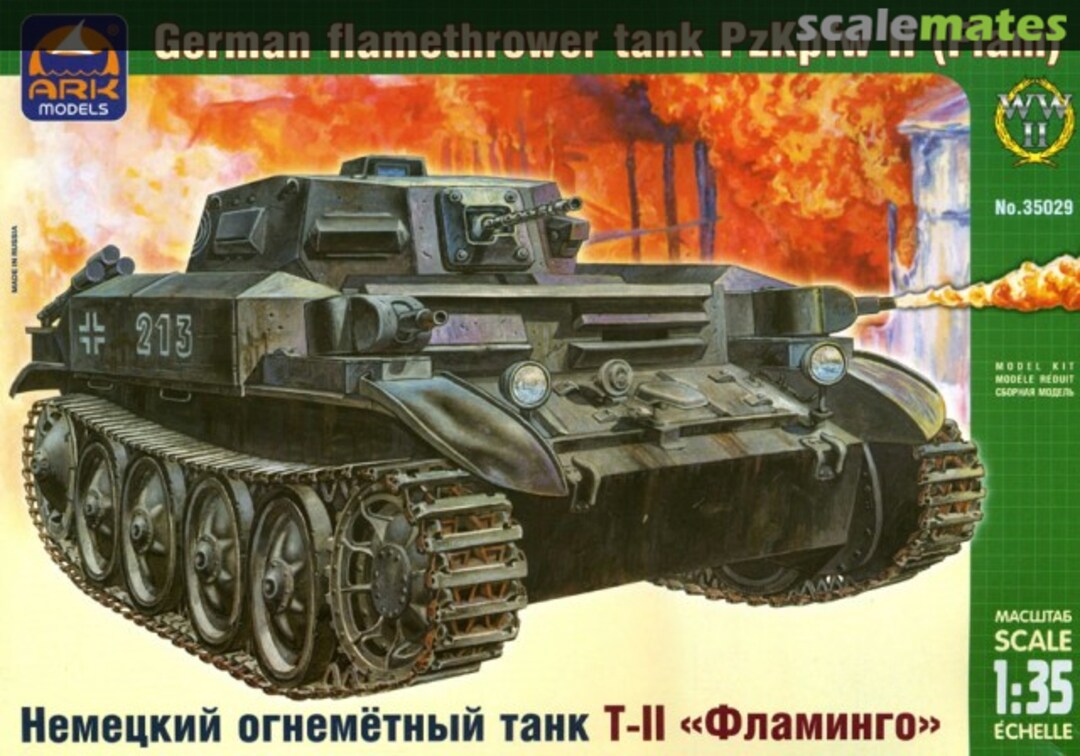 Boxart PzKpfw II (Flam) 35029 Ark Models