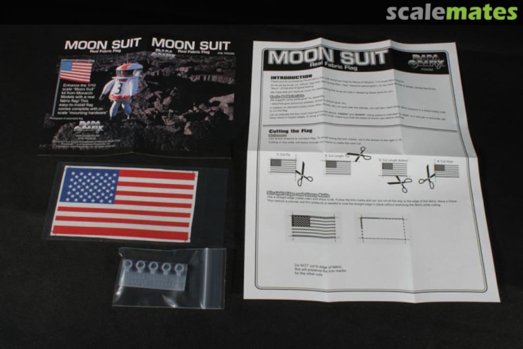 Boxart Real Fabric Flag for Moon Suit PGX252 ParaGrafix Modeling Systems Boxart Real Fabric Flag for Moon Suit PGX252 ParaGrafix Modeling Systems