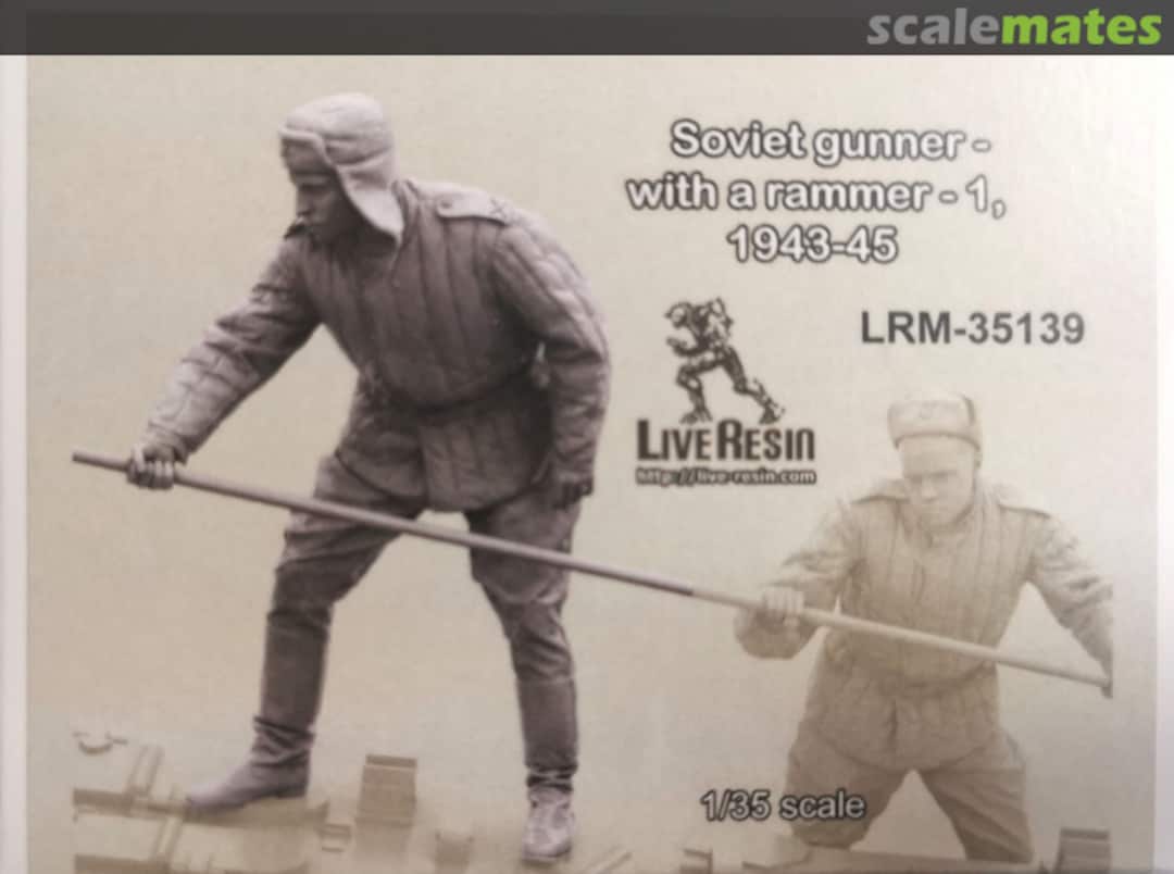 Boxart Soviet gunner - with a rammer - 1, 1943 - 45 LRM-35139 Live Resin Boxart Soviet gunner - with a rammer - 1, 1943 - 45 LRM-35139 Live Resin