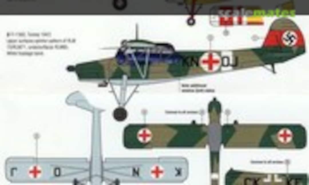 1:48 Fieseler Fi-156 Storch Sheet No. 2 (Mike Grant Decals Storch Sheet No. 2) Storch Sheet No. 2
