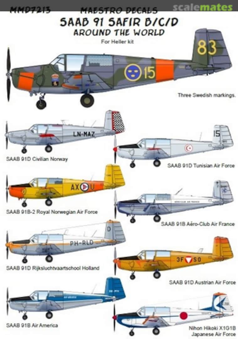 Boxart SAAB 91 Safir B/C/D MMD7213 Maestro Models Boxart SAAB 91 Safir B/C/D MMD7213 Maestro Models