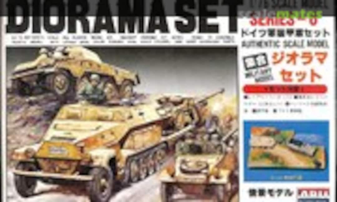 1:87 Diorama Set Series-6 | SdKfz 234, SdKfz 251/1 &amp; Pak w/Base (ARII AR-109F-500)