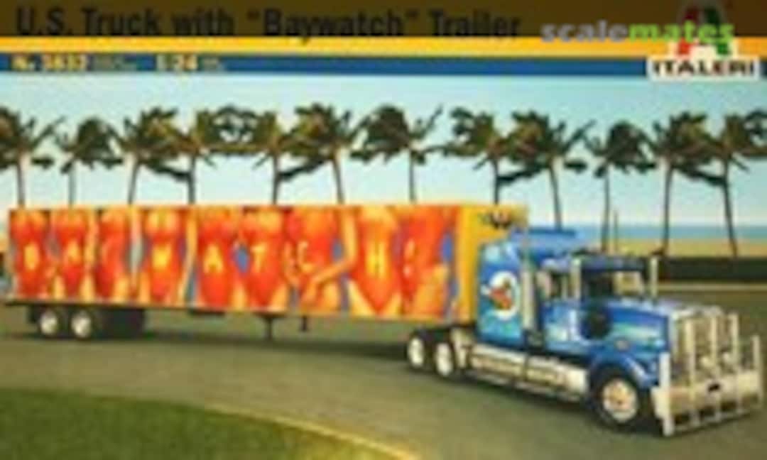 1:24 U.S. Truck with "Baywatch" Trailer (Italeri 3832) 3832