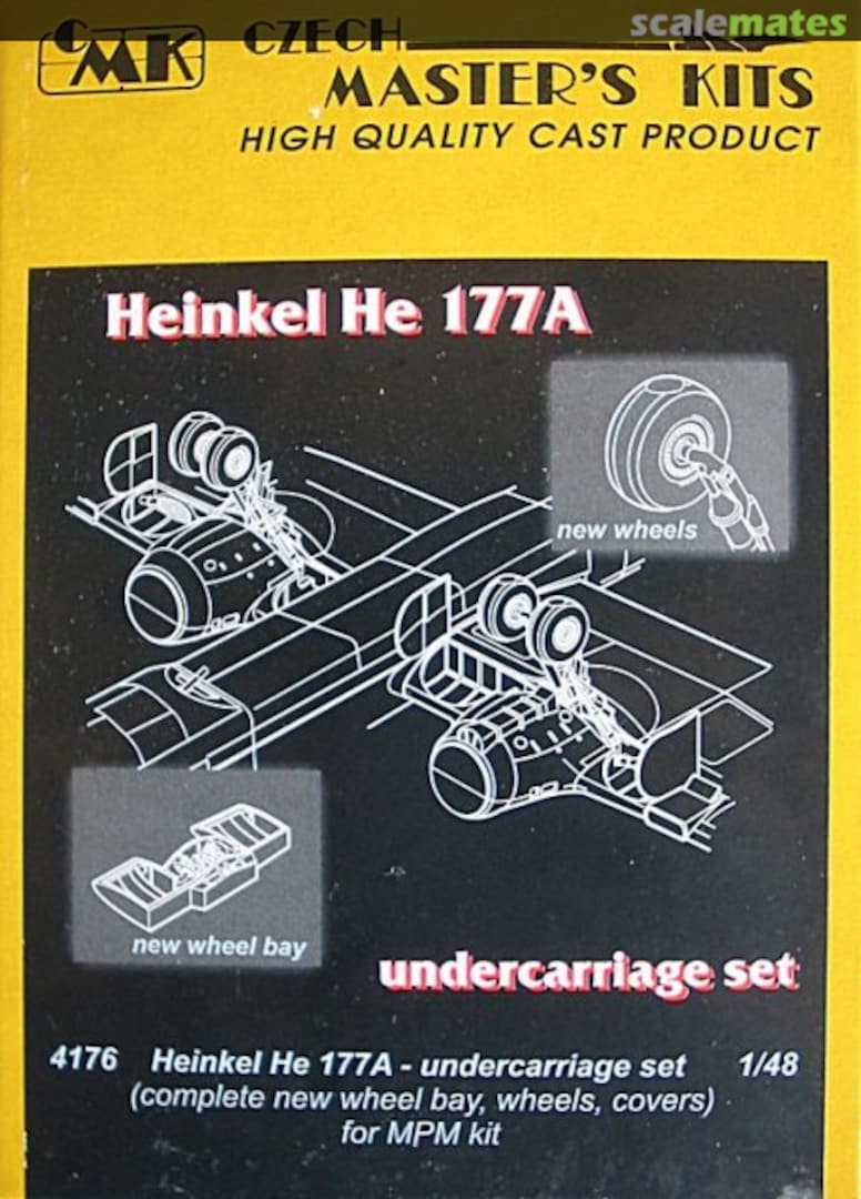 Boxart He 177A - Undercarriage set 4176 CMK Boxart He 177A - Undercarriage set 4176 CMK
