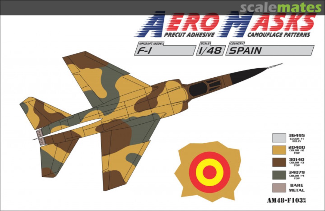 Boxart F-1 Spain AM48-F103 AeroMasks Boxart F-1 Spain AM48-F103 AeroMasks