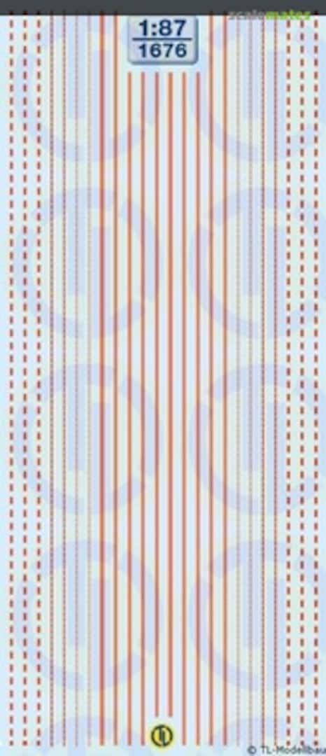 Boxart Lkw-Reflexstreifen - Leuchtrot 1676c TL-Modellbau Boxart Lkw-Reflexstreifen - Leuchtrot 1676c TL-Modellbau