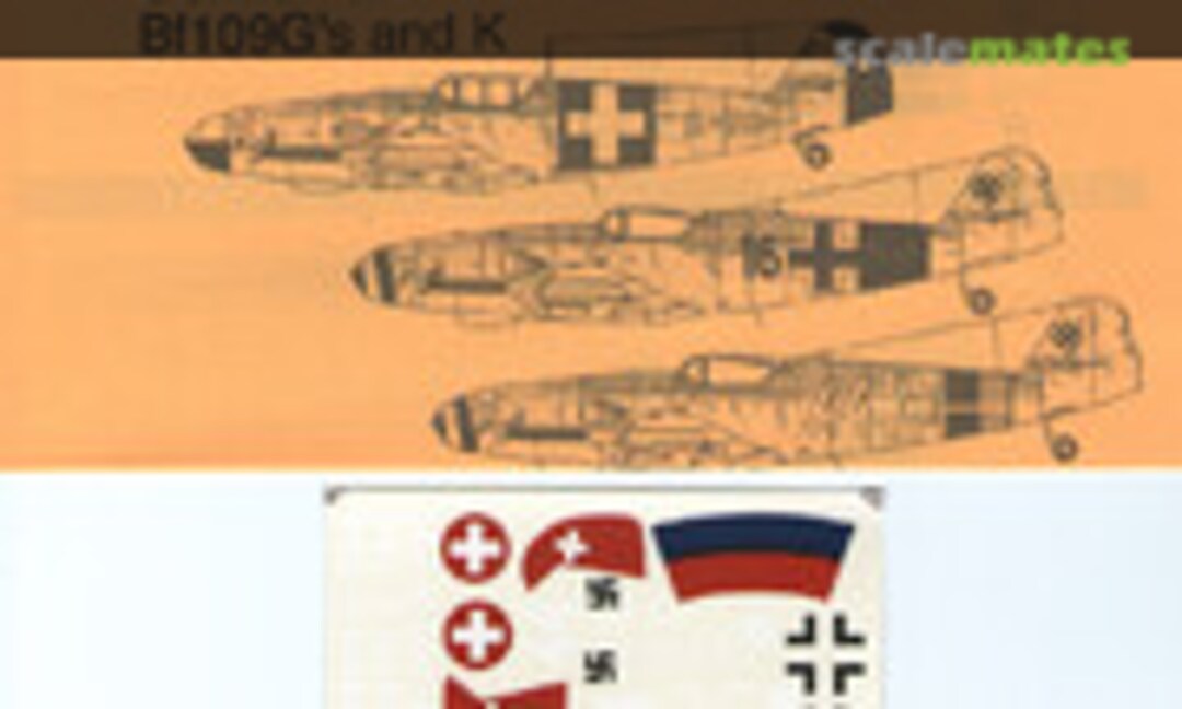 1:72 German and Swiss Bf109Gs and Ks (Ventura V7254) V7254