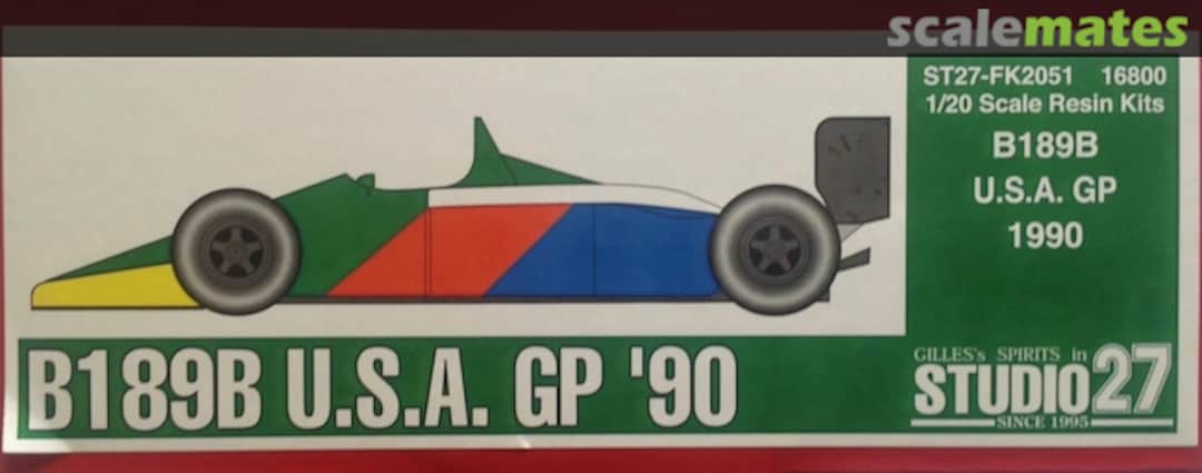 Boxart Benetton B189B ST27-FK2051 Studio27 Boxart Benetton B189B ST27-FK2051 Studio27