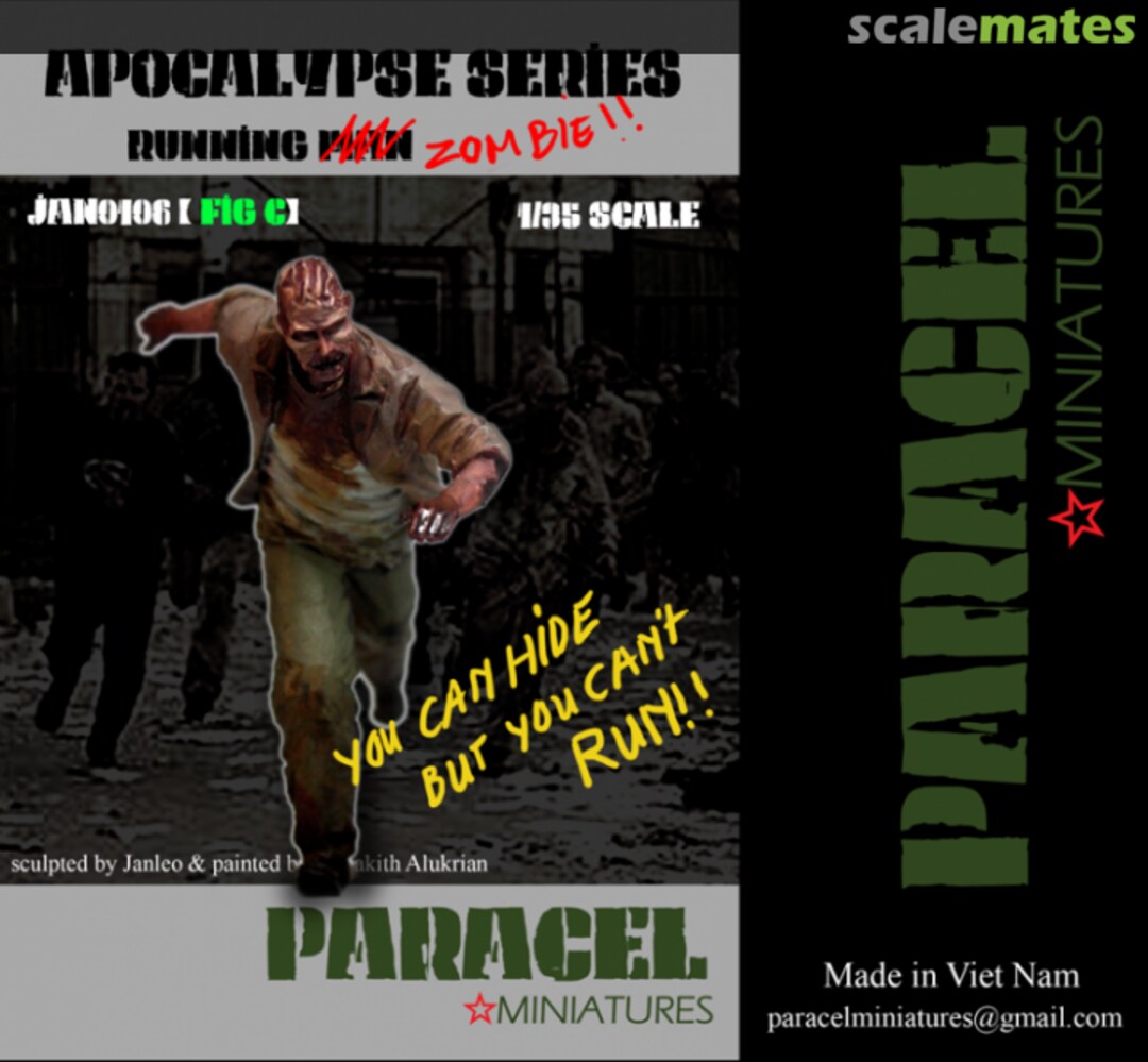 Boxart RUNNING ZOMBIE C JAN0106 Paracel Miniatures Boxart RUNNING ZOMBIE C JAN0106 Paracel Miniatures