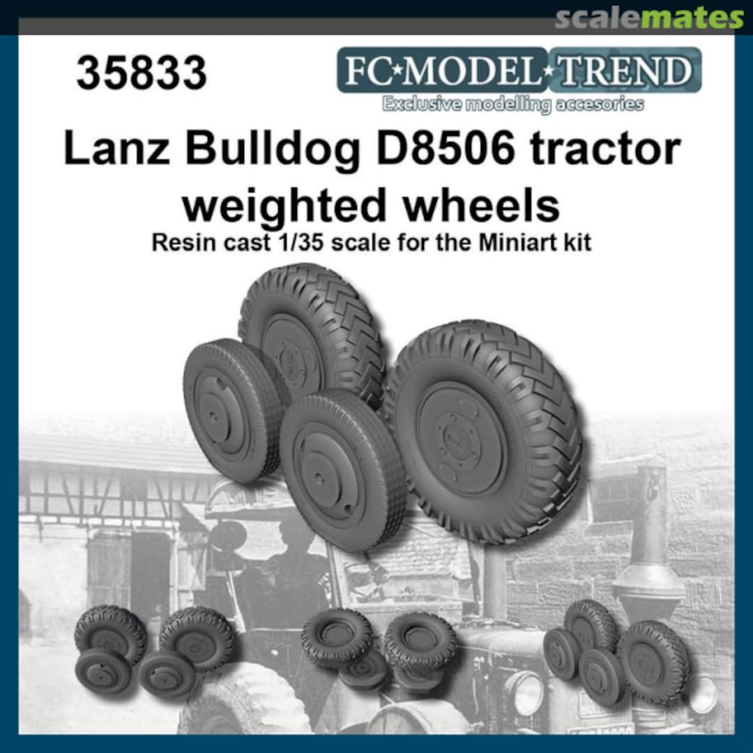 Boxart Lanz Bulldog D8506 Tractor Weighted Wheels 35833 FC Model Trend Boxart Lanz Bulldog D8506 Tractor Weighted Wheels 35833 FC Model Trend
