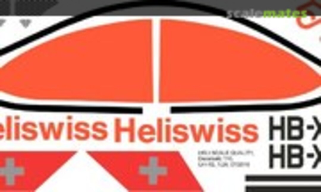 1:24 UH-1B - Heliswiss - HB-XCQ (Heli Scale Quality Decal 110)