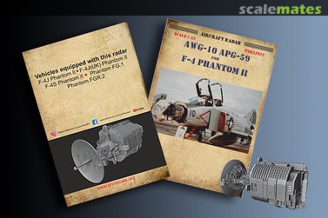 Boxart AWG-10 APG-59 Radar for Phantom II F-4 J/S PSR32012 Print Scale Boxart AWG-10 APG-59 Radar for Phantom II F-4 J/S PSR32012 Print Scale