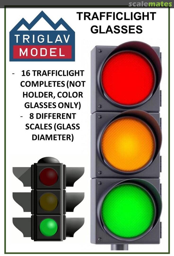 Boxart Traffic Light Lenses (16 sets) TM 4105 Triglav model Boxart Traffic Light Lenses (16 sets) TM 4105 Triglav model