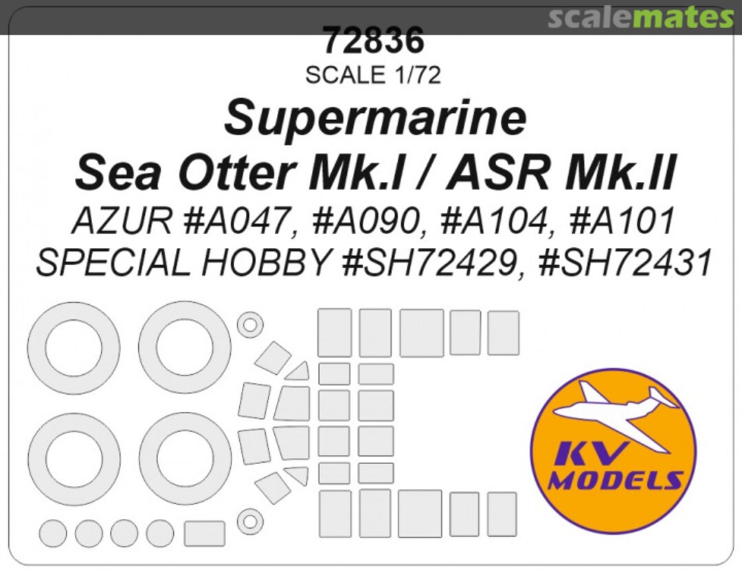 Boxart Supermarine Sea Otter Mk.I / Mk.II 72836 KV Models Boxart Supermarine Sea Otter Mk.I / Mk.II 72836 KV Models