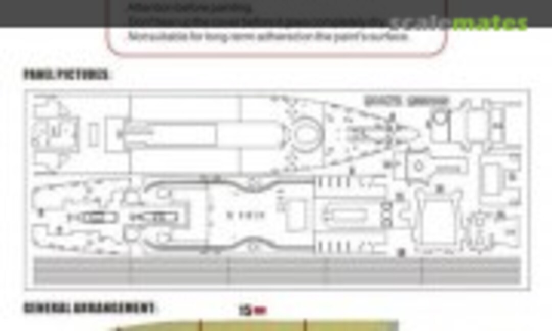 1:350 Russian Navy Moskva Deck Painting Mask (Hunter M350046) M350046