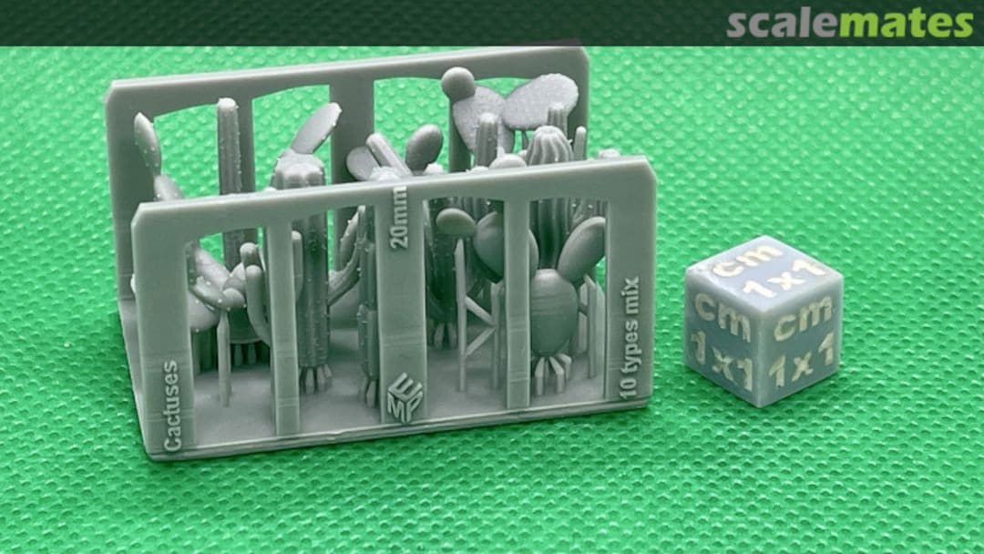 Boxart Cactuses Mix - 10 different - 20 mm 99160107 EMP3d Boxart Cactuses Mix - 10 different - 20 mm 99160107 EMP3d