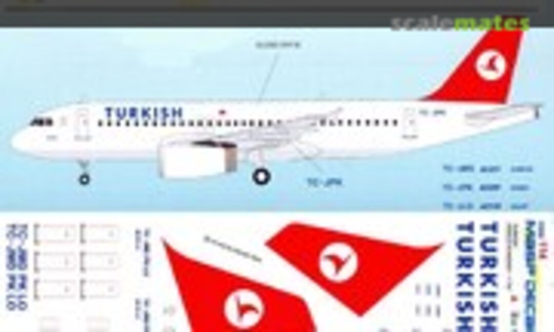 1:144 Airbus A319-132, A320-232, A321-231 (MASP Decals MASP44-114) MASP44-114