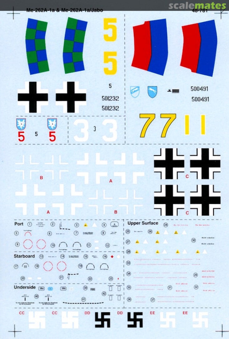 Boxart Me 262A-1a & Me 262A-1a/Jabo 48-781 SuperScale International Boxart Me 262A-1a & Me 262A-1a/Jabo 48-781 SuperScale International