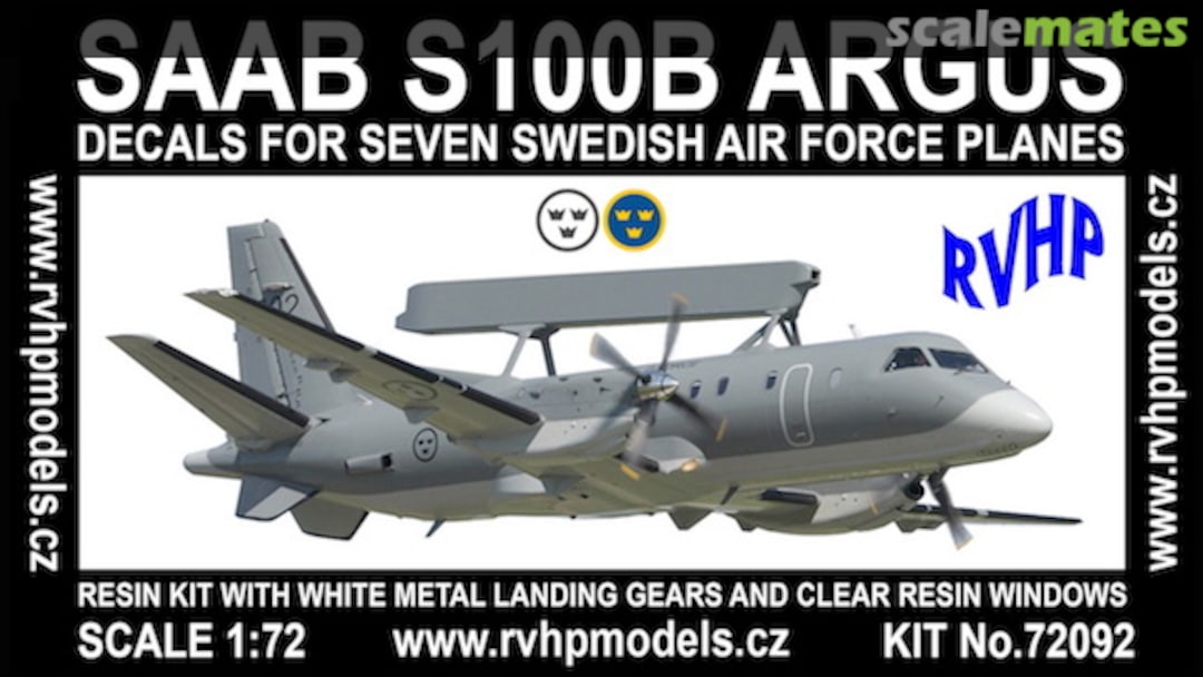 Boxart Saab S100B Argus 72092 RVHP Boxart Saab S100B Argus 72092 RVHP