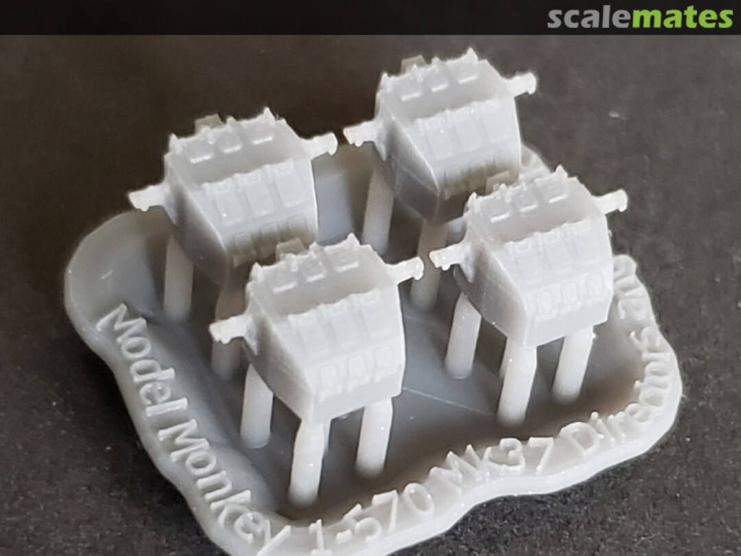 Boxart USS North Carolina BB-55 & USS Washington BB-56 Mk.37 Fire Control Directors 570-Mk37 angle-back Model Monkey